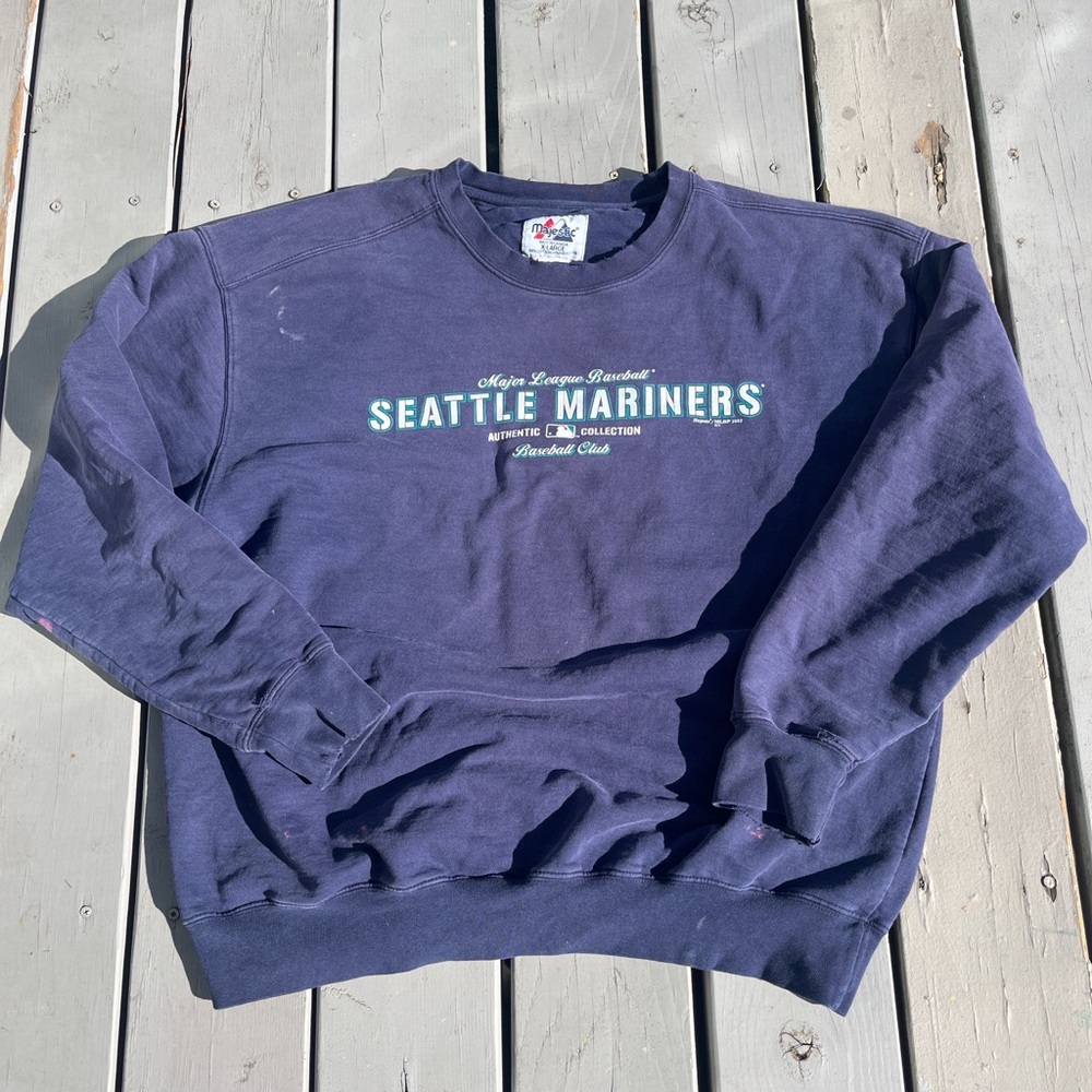Vintage Seattle Mariners Crewneck
Size XL

#vintage #thrift #skate #streetwear